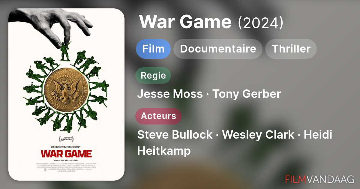 War Game Film 2024 FilmVandaag Nl 137784 War Game