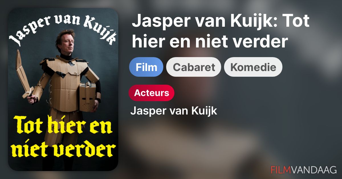 Jasper van Kuijk: Tot hier en niet verder (film, 2020) Nu Online Kijken