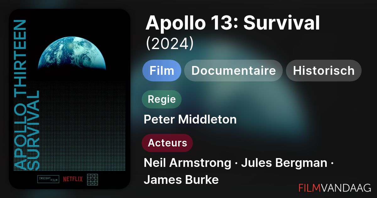 Apollo 13: Survival (film, 2024) - FilmVandaag.nl
