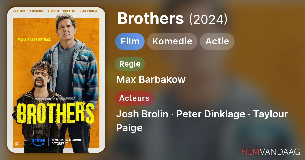 Brothers (film, 2024) - FilmVandaag.nl