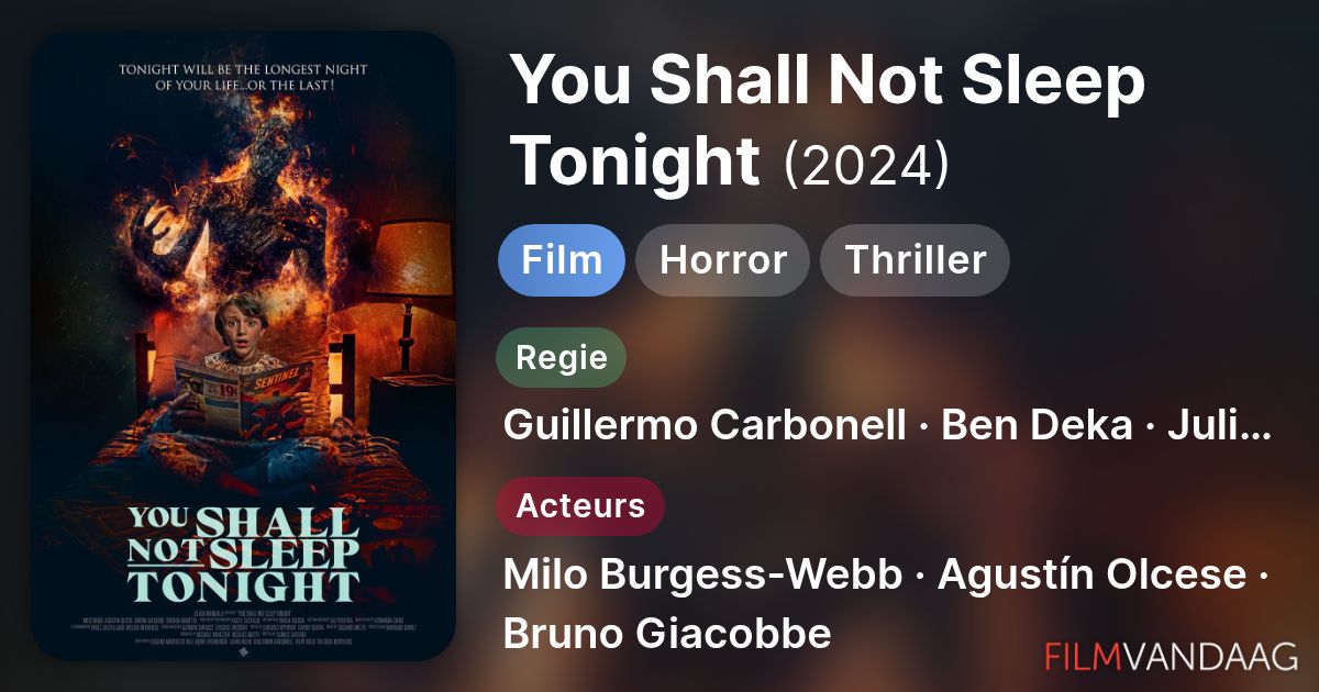 you shall not sleep tonight