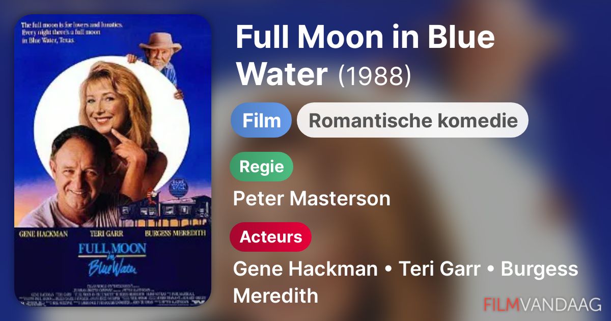 Filmtrailer Full Moon in Blue Water (film, 1988) FilmVandaag.nl