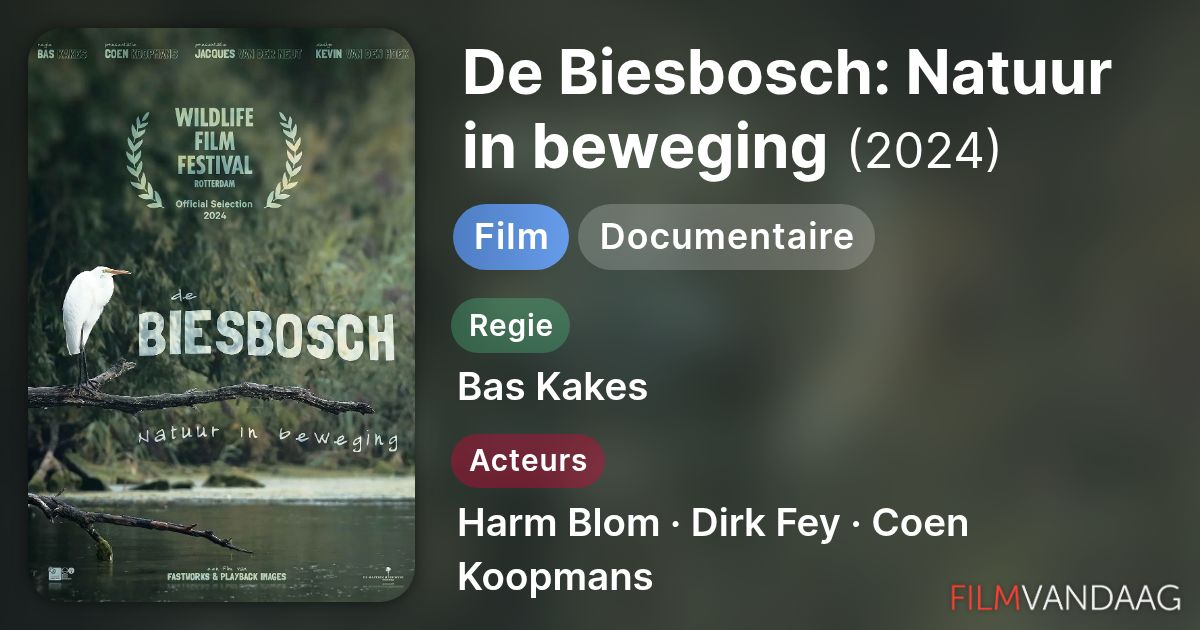 De Biesbosch: Natuur in beweging (film, 2024) - FilmVandaag.nl
