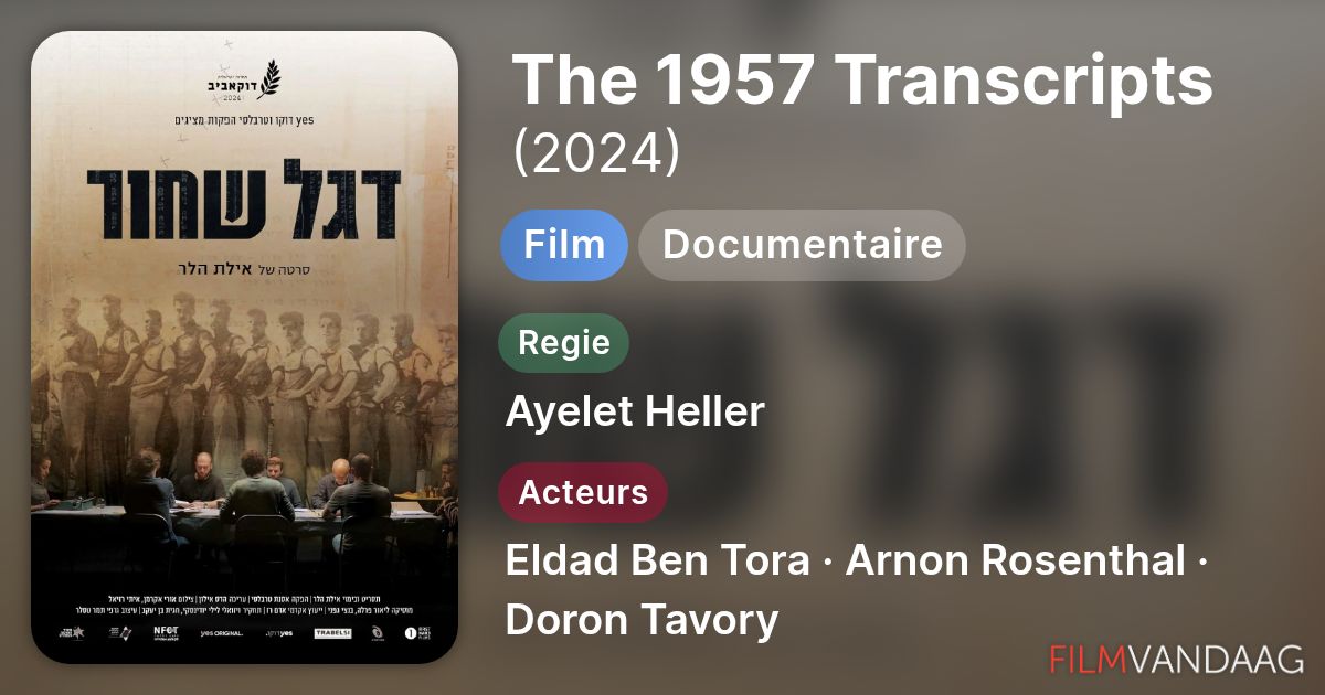 The 1957 Transcripts (film, 2024) - FilmVandaag.nl
