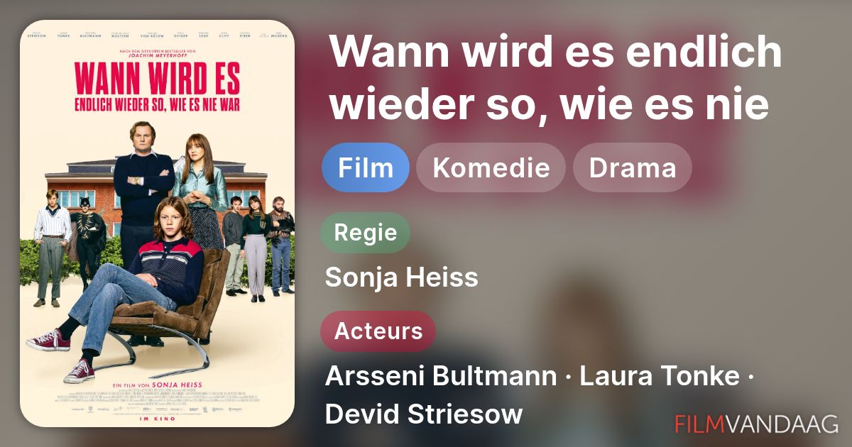 Wann wird es endlich wieder so, wie es nie war (film, 2023 ...