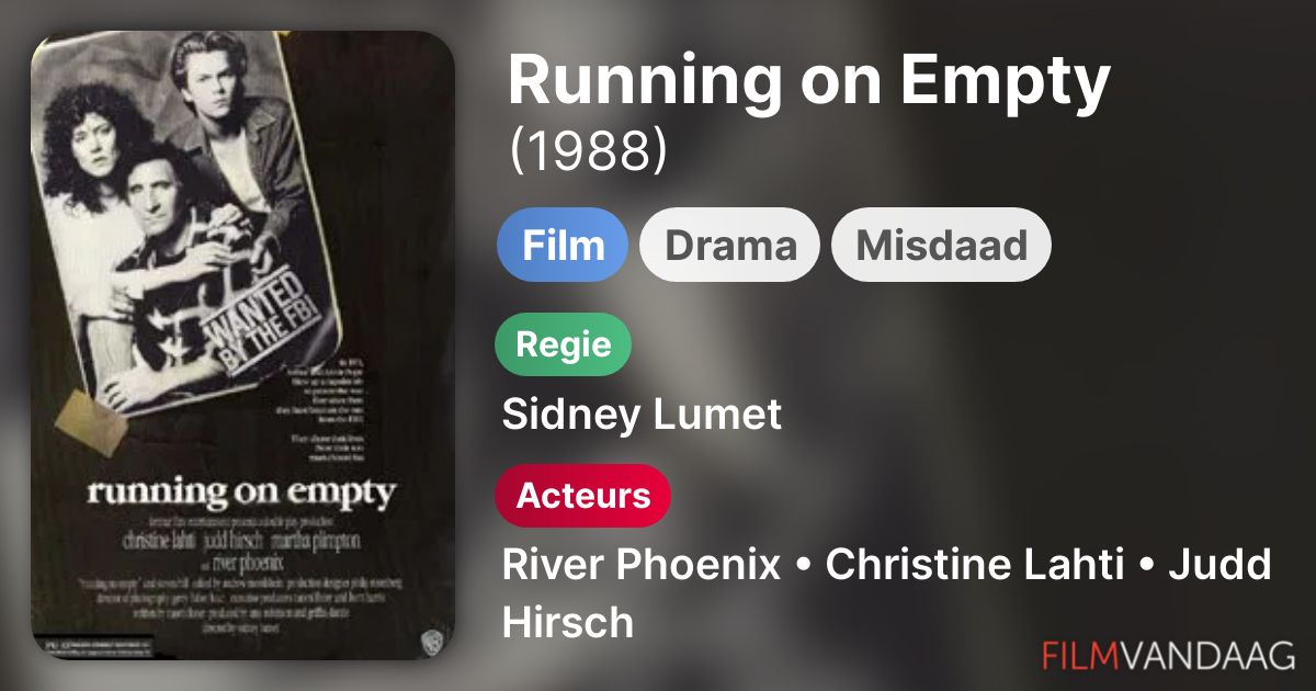Running on Empty (film, 1988) FilmVandaag.nl