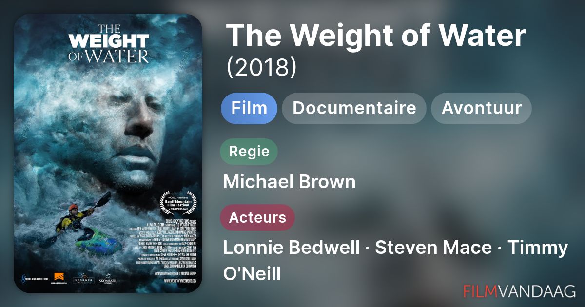 The Weight of Water (film, 2018) FilmVandaag.nl