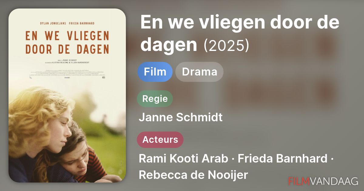 En We Vliegen Door De Dagen