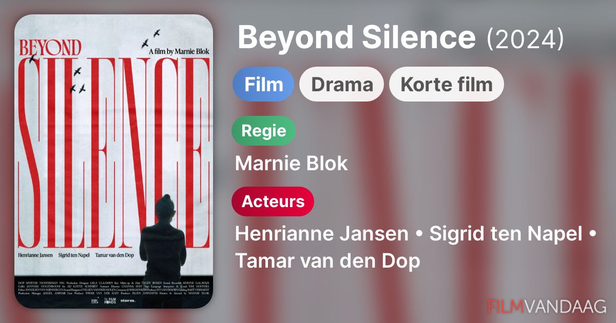 Beyond Silence (film, 2024) - FilmVandaag.nl