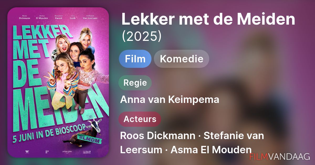 Lekker met de Meiden (film, 2025) - FilmVandaag.nl