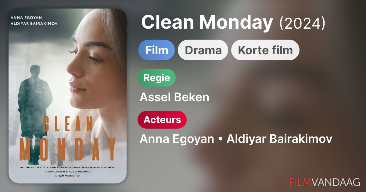 Clean Monday (film, 2024) - FilmVandaag.nl