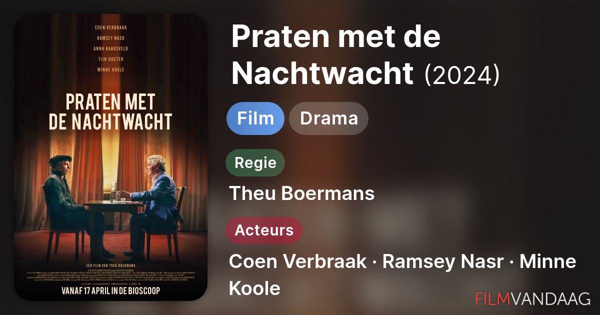 Praten met de Nachtwacht (film, 2024) - FilmVandaag.nl