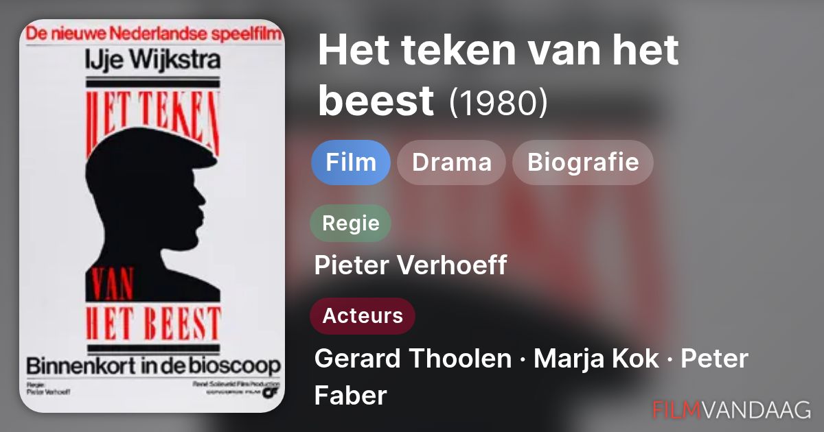 Het teken van het beest (film, 1980) - FilmVandaag.nl