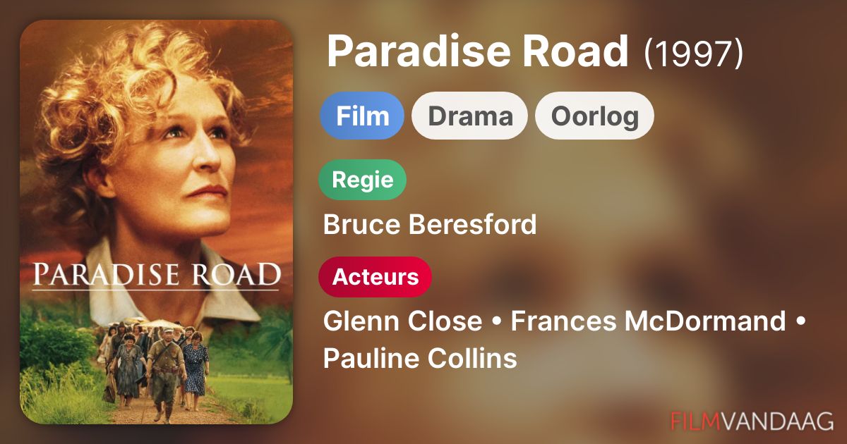 Paradise Road (film, 1997) FilmVandaag.nl