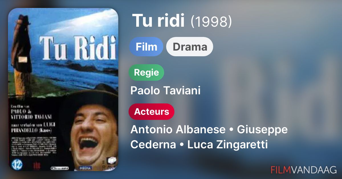 Tu ridi (film, 1998) Nu Online Kijken - FilmVandaag.nl