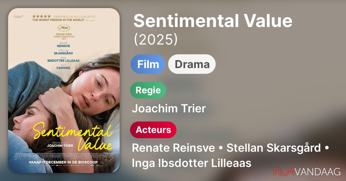 Sentimental Value (film, 2025) - FilmVandaag.nl