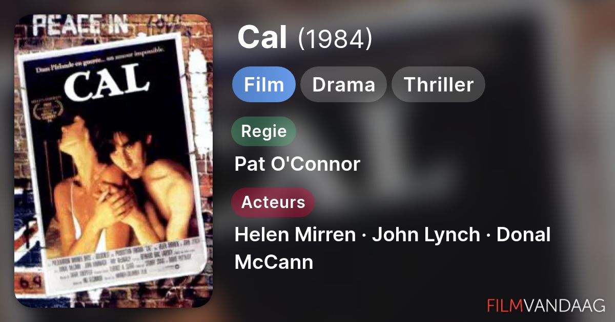 Cal (film, 1984) kopen op dvd of blu-ray - FilmVandaag.nl
