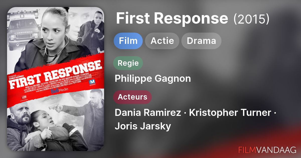 First Response (film, 2015) kopen op dvd of blu-ray - FilmVandaag.nl