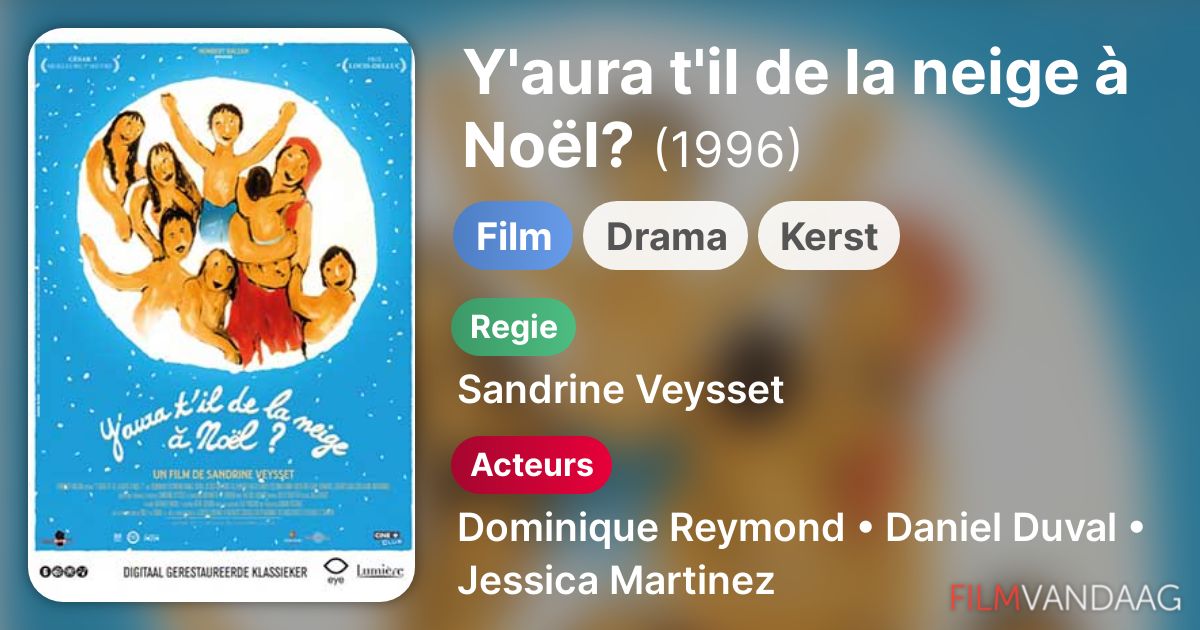 Y'aura t'il de la neige à Noël? (film, 1996) Nu Online Kijken FilmVandaag.nl