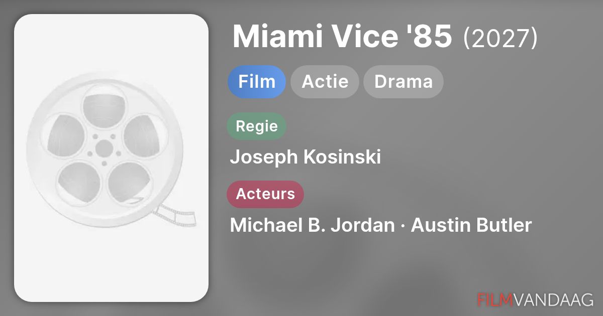 Miami Vice '85 (film, 2027) - FilmVandaag.nl