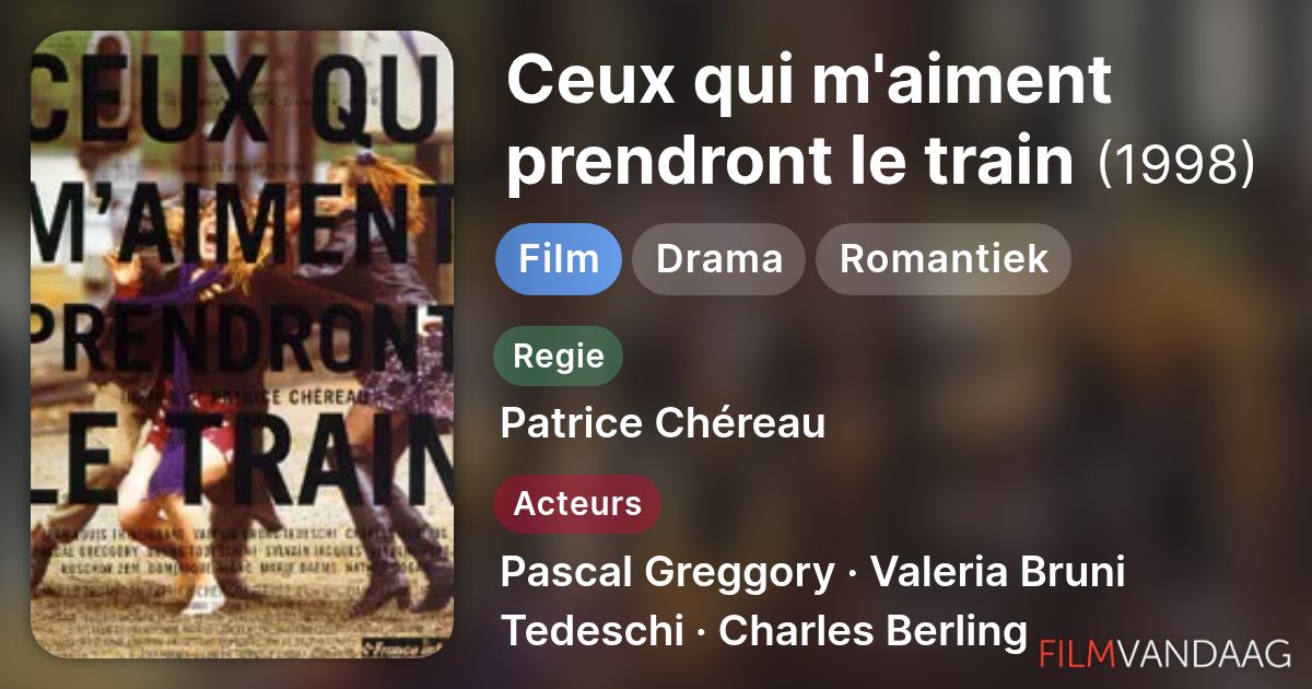 Ceux qui m'aiment prendront le train (film, 1998) - FilmVandaag.nl
