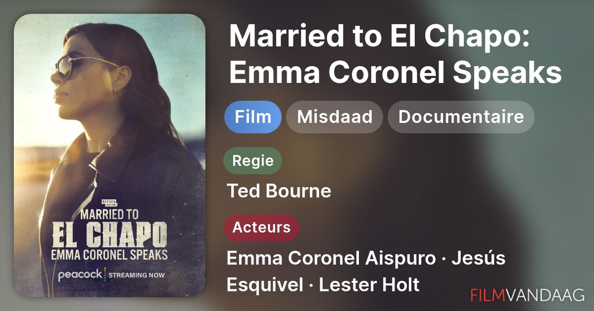 Married to El Chapo Emma Coronel Speaks (film, 2025) Nu