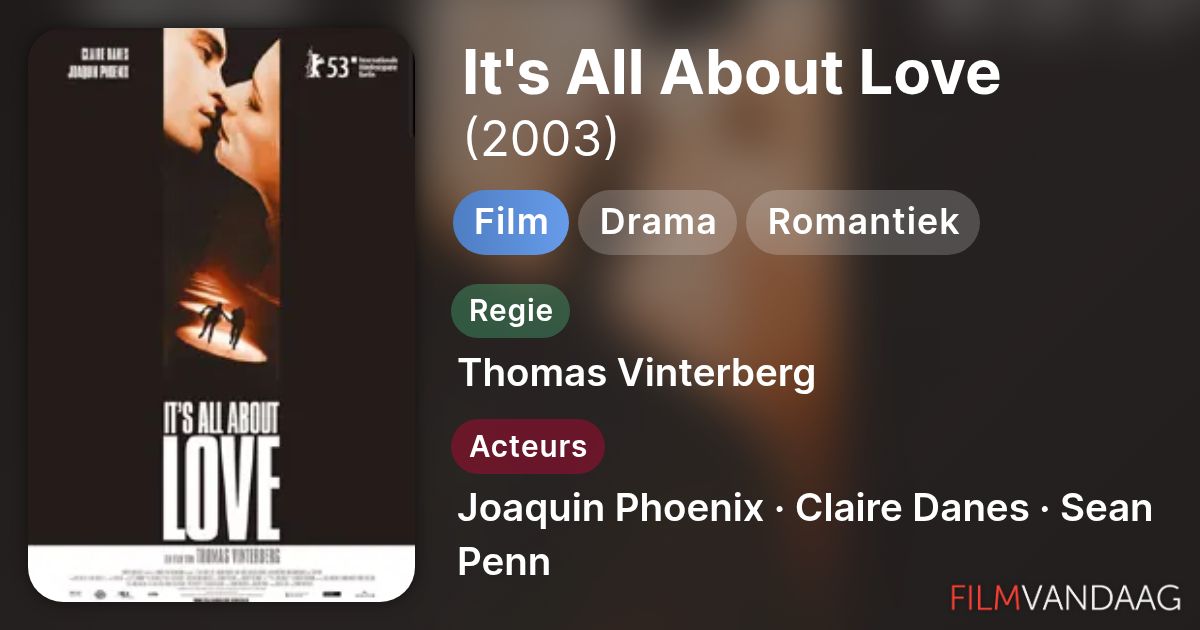 It's All About Love (film, 2003) Nu Online Kijken - FilmVandaag.nl