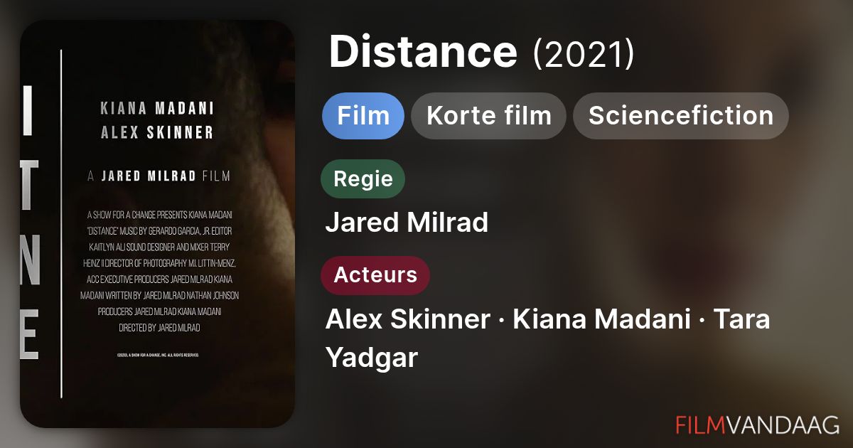 Distance (film, 2021) - FilmVandaag.nl