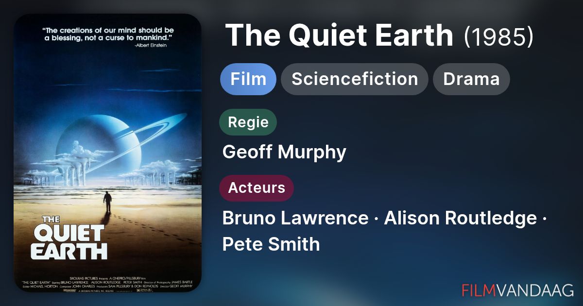 The Quiet Earth (film, 1985) FilmVandaag.nl