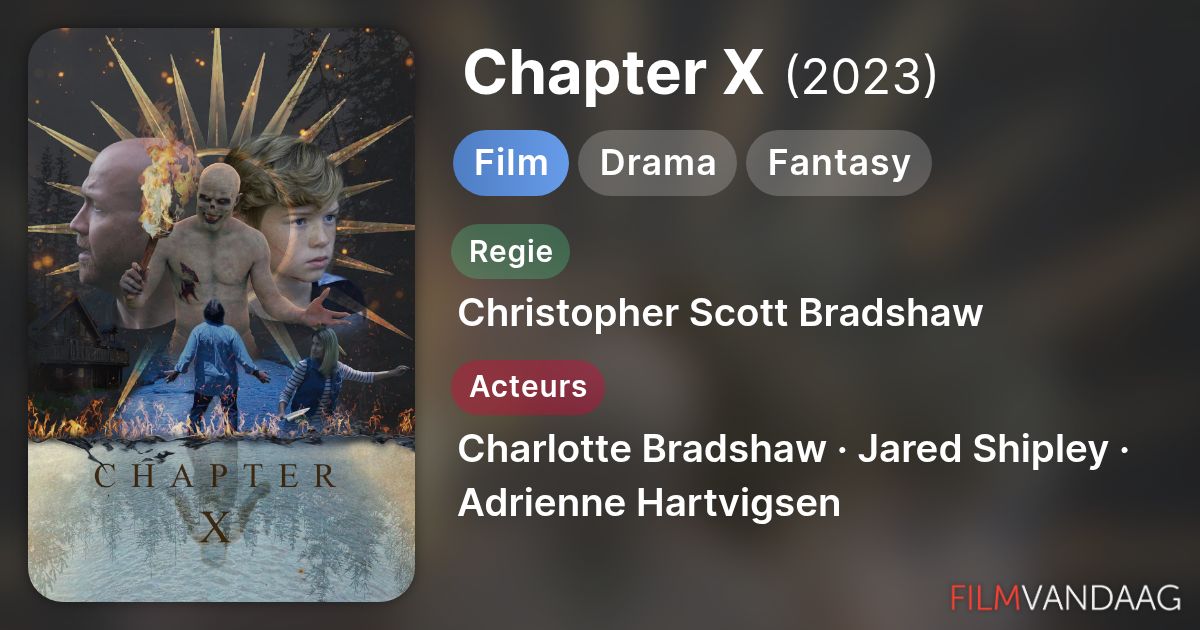 Chapter X (film, 2023) - FilmVandaag.nl