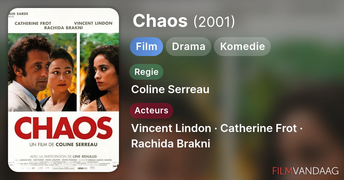 Chaos (film, 2001) FilmVandaag.nl