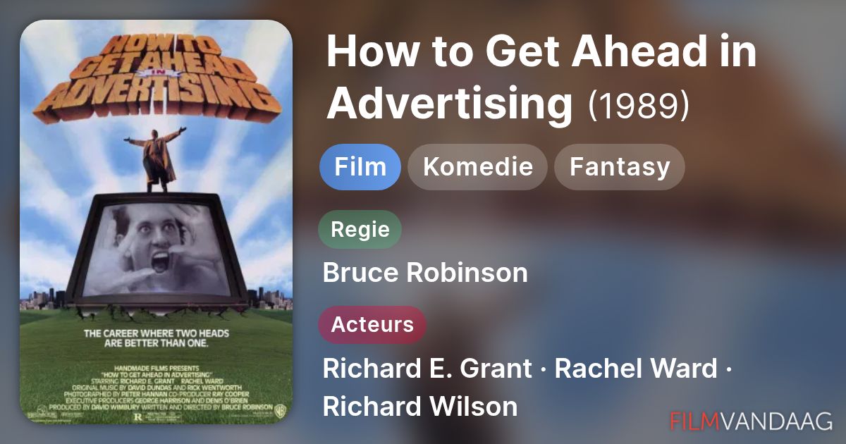 How to Get Ahead in Advertising (film, 1989) FilmVandaag.nl