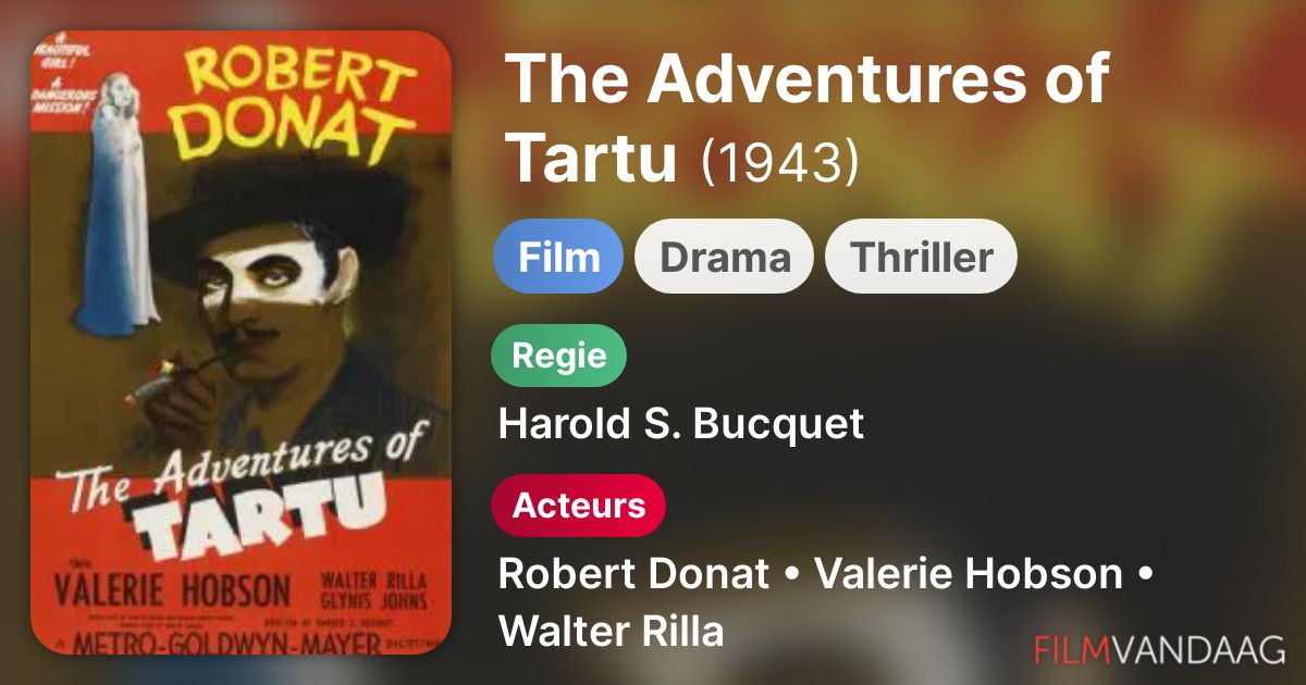 The Adventures of Tartu (film, 1943) - FilmVandaag.nl
