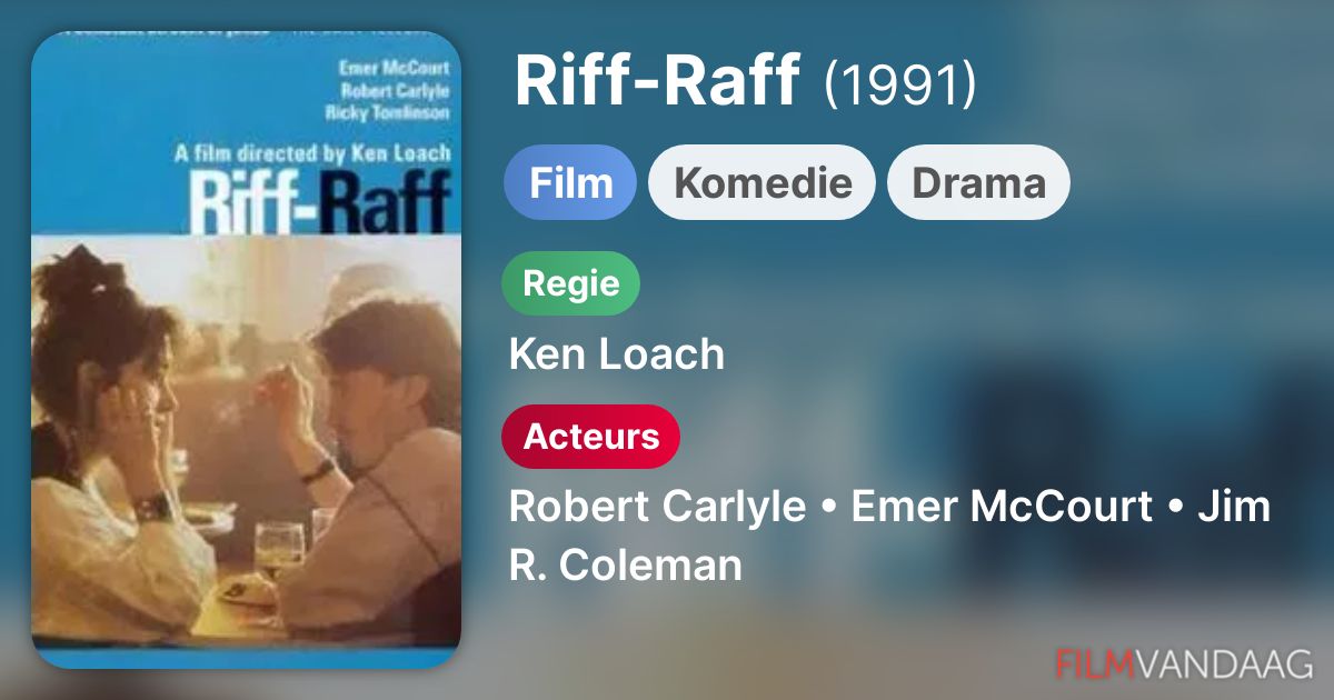 RiffRaff (film, 1991) FilmVandaag.nl