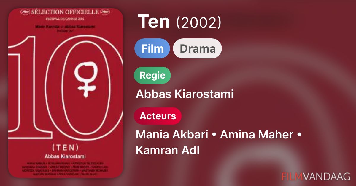 Ten (film, 2002) FilmVandaag.nl