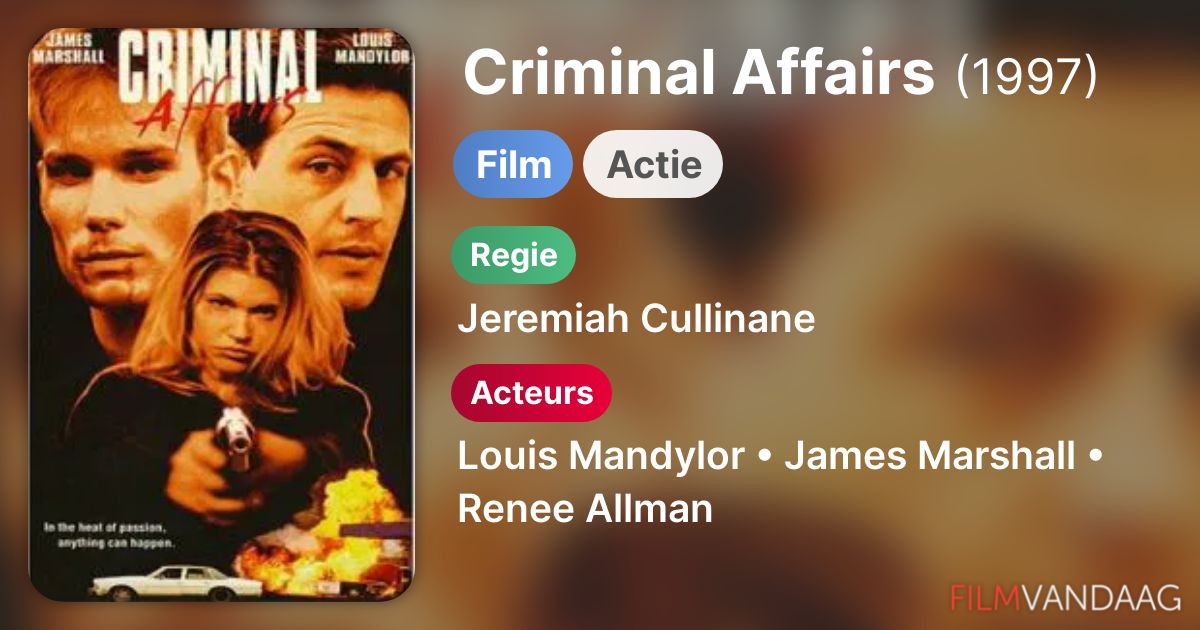 Criminal Affairs (film, 1997) FilmVandaag.nl