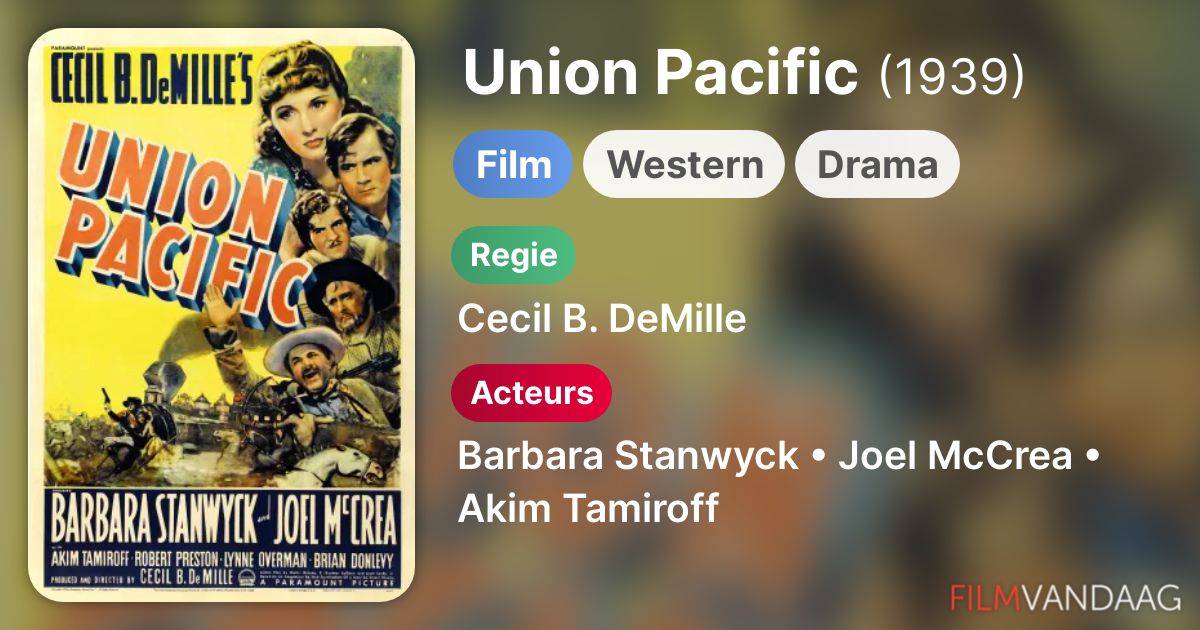 Union Pacific (film, 1939) FilmVandaag.nl