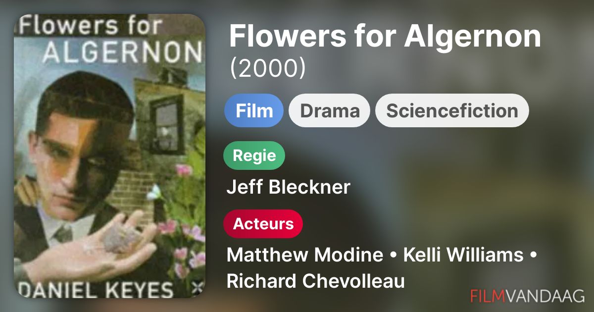 Flowers for Algernon (film, 2000) FilmVandaag.nl