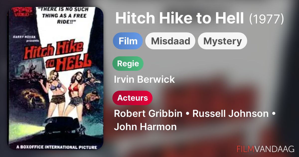 Hitch Hike to Hell (film, 1977) FilmVandaag.nl