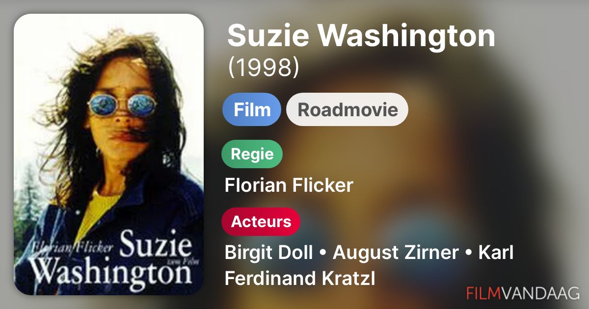 Suzie Washington (film, 1998) FilmVandaag.nl