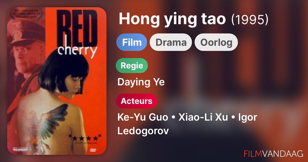 Hong ying tao (film, 1995) Nu Online Kijken FilmVandaag.nl