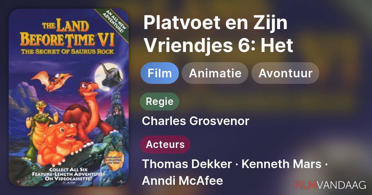 Platvoet en Zijn Vriendjes 6: Het Geheim van de Dinosaurusrots (film