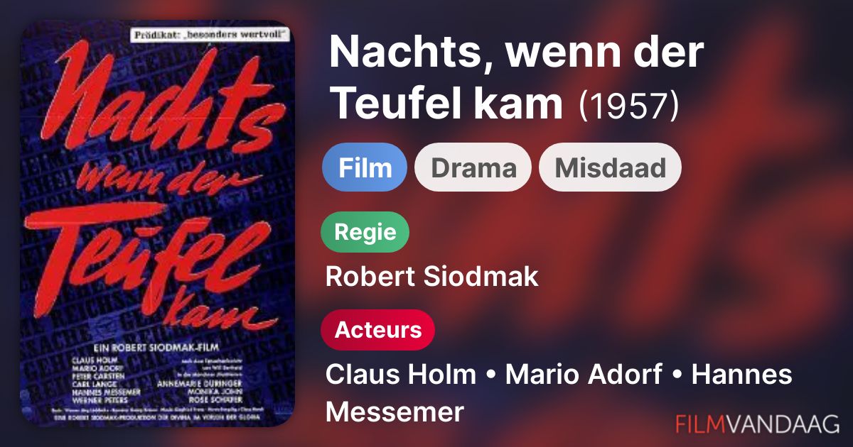 Nachts Wenn Der Teufel Kam Ganzer Film