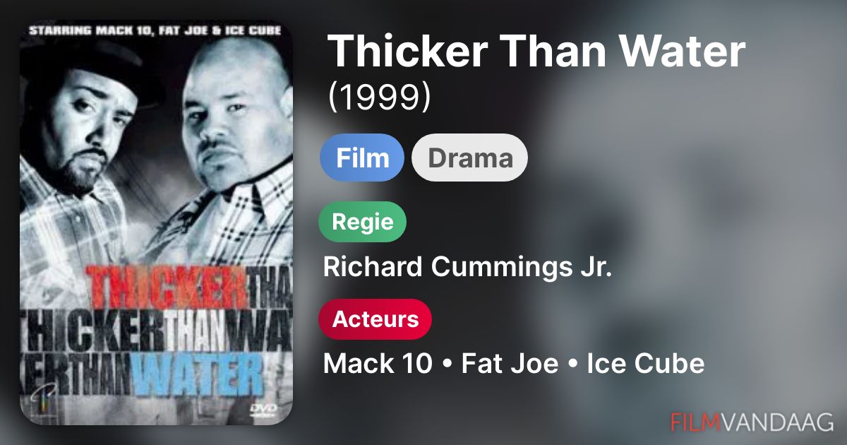 Thicker Than Water (film, 1999) FilmVandaag.nl