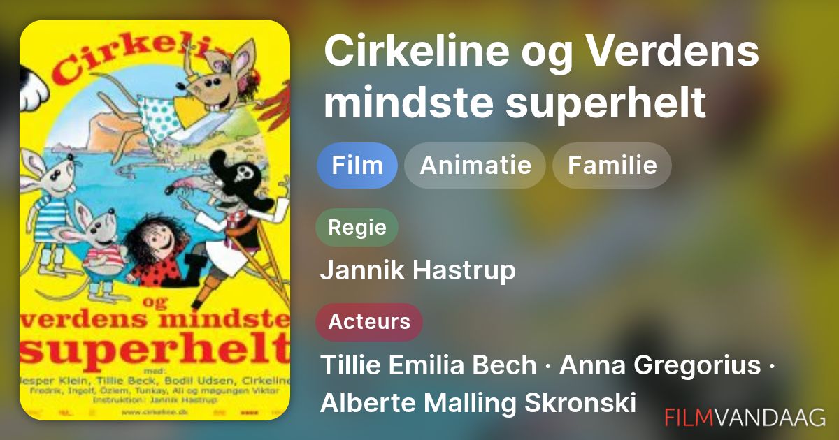Cirkeline og Verdens mindste superhelt (film, 2004) - FilmVandaag.nl