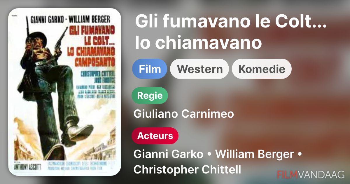 Gli Fumavano Le Colt Lo Chiamavano Camposanto Gli fumavano le Colt... lo chiamavano Camposanto (film, 1971