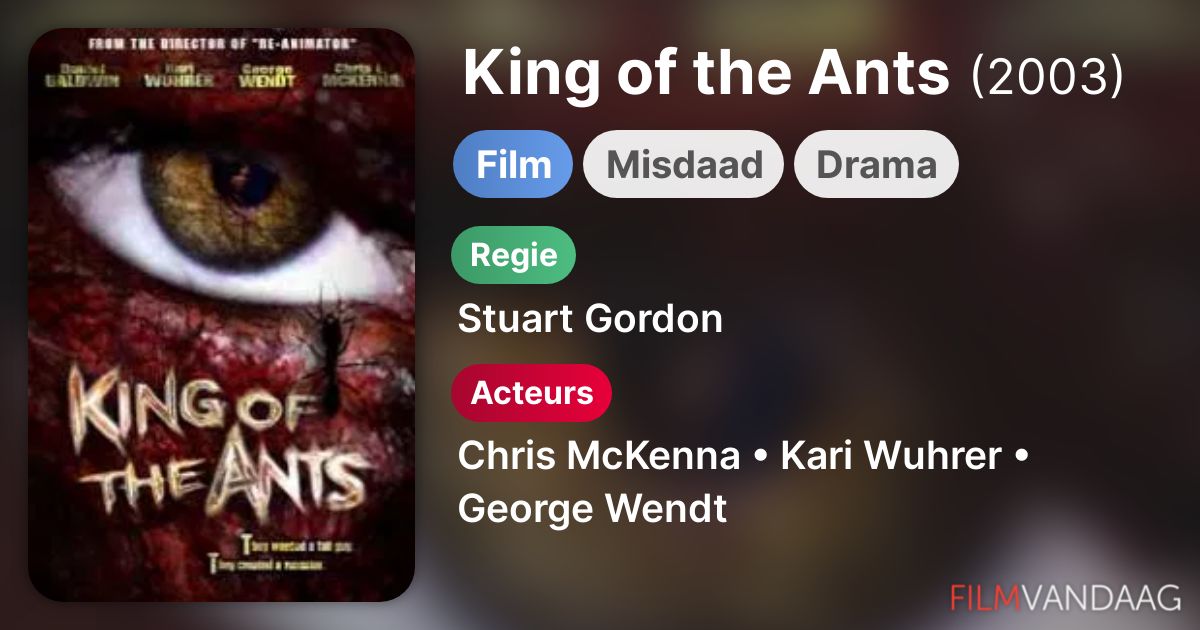King of the Ants (film, 2003) Nu Online Kijken - FilmVandaag.nl