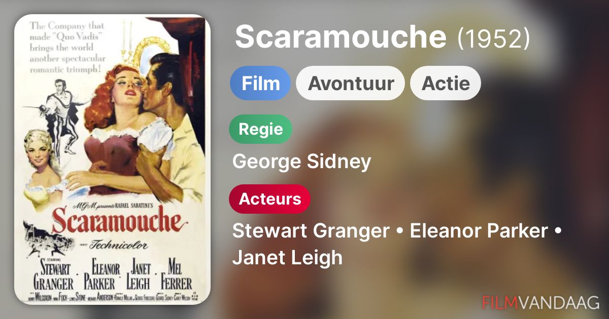 Scaramouche (film, 1952) kopen op dvd of bluray FilmVandaag.nl