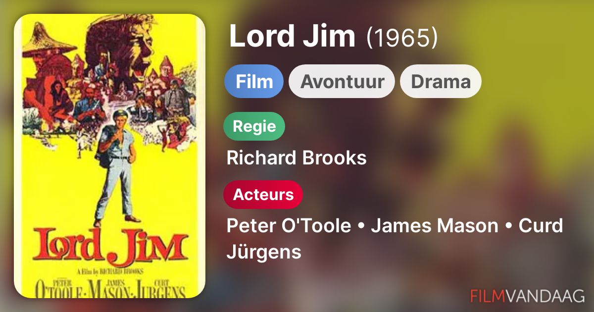 Lord Jim (film, 1965) FilmVandaag.nl