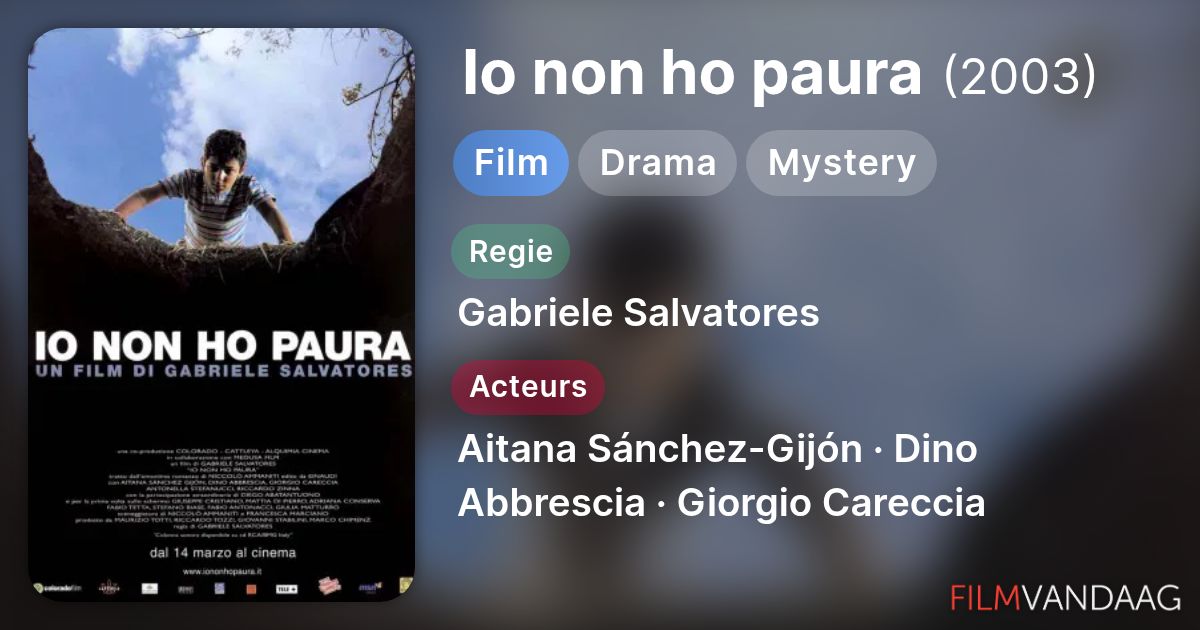 Io non ho paura (film, 2003) - FilmVandaag.nl